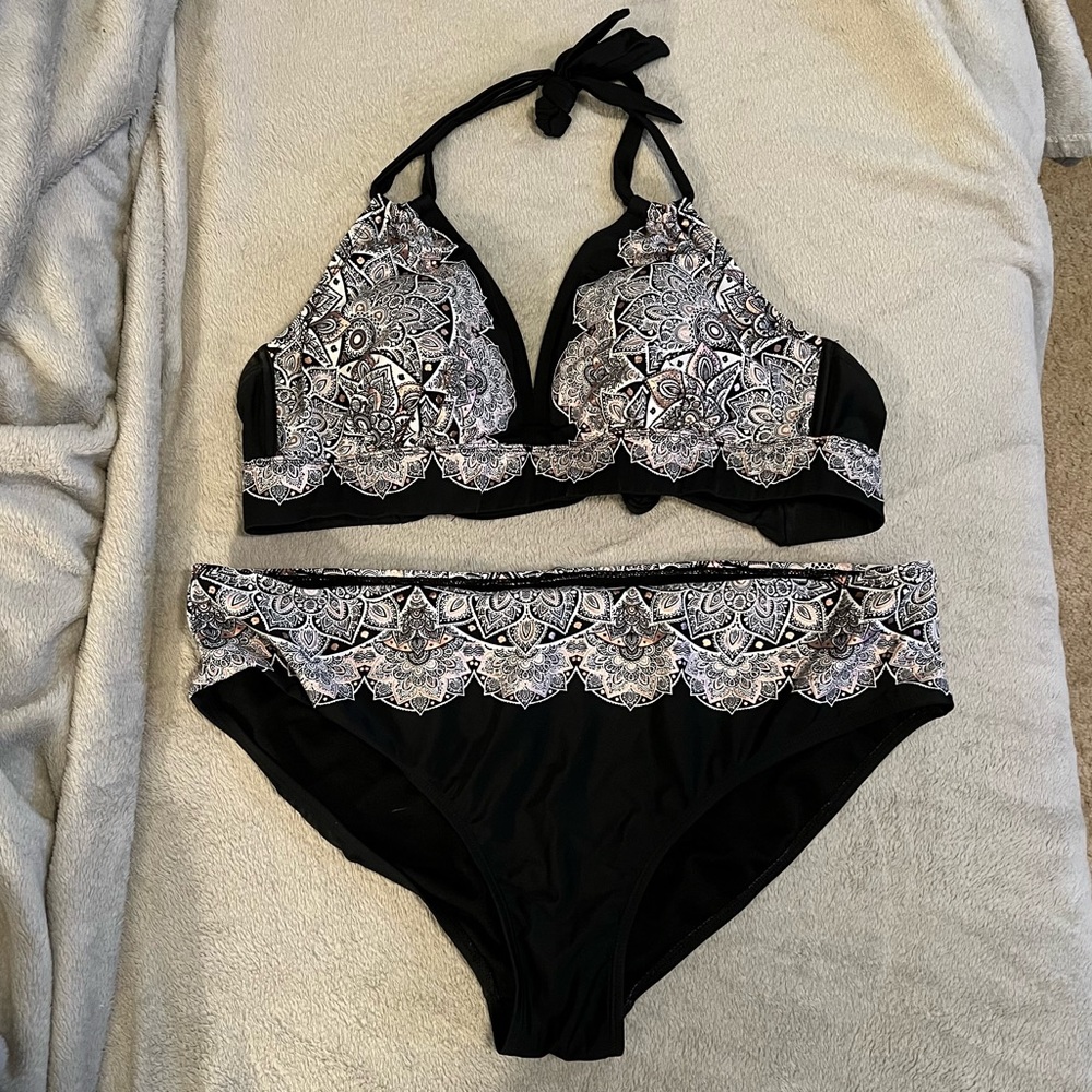 Mandala Printed Bathing Suit